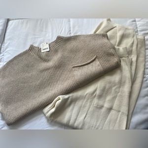 NWT FREYA FREE PEOPLE SET OATMEAL BONE COMBO